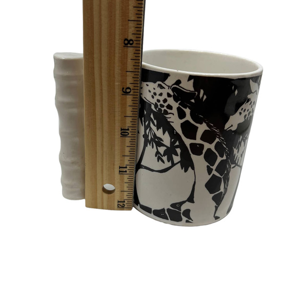 Vintage Vandor Imports‎ Giraffe Coffee Mug Bamboo Style Handle - Picture 6 of 7